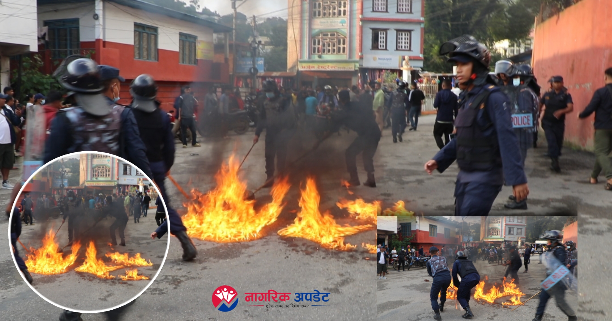 गुल्मीमा बालिका घटना : टायर बाल्ने क्रममा जलेर २ जना घाइते