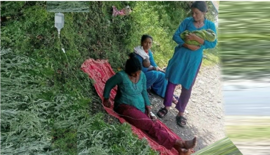 अस्पतालले फिर्ता पठाएका उज्जलीले बाटोमै जन्माइन बच्चा