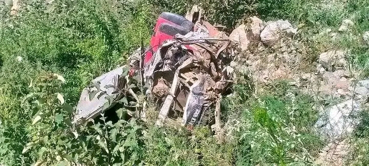 दु:खद खबर : जुम्लामा जीप दुर्घटना, २ जनाकाे मृत्यु
