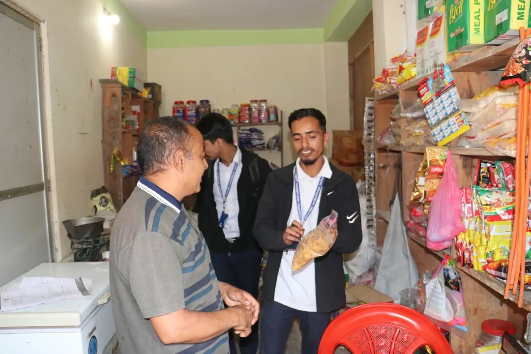 गुल्मीको चन्द्रकोट गाउँपालिकाका दुई वडामा बजार अनुगमन