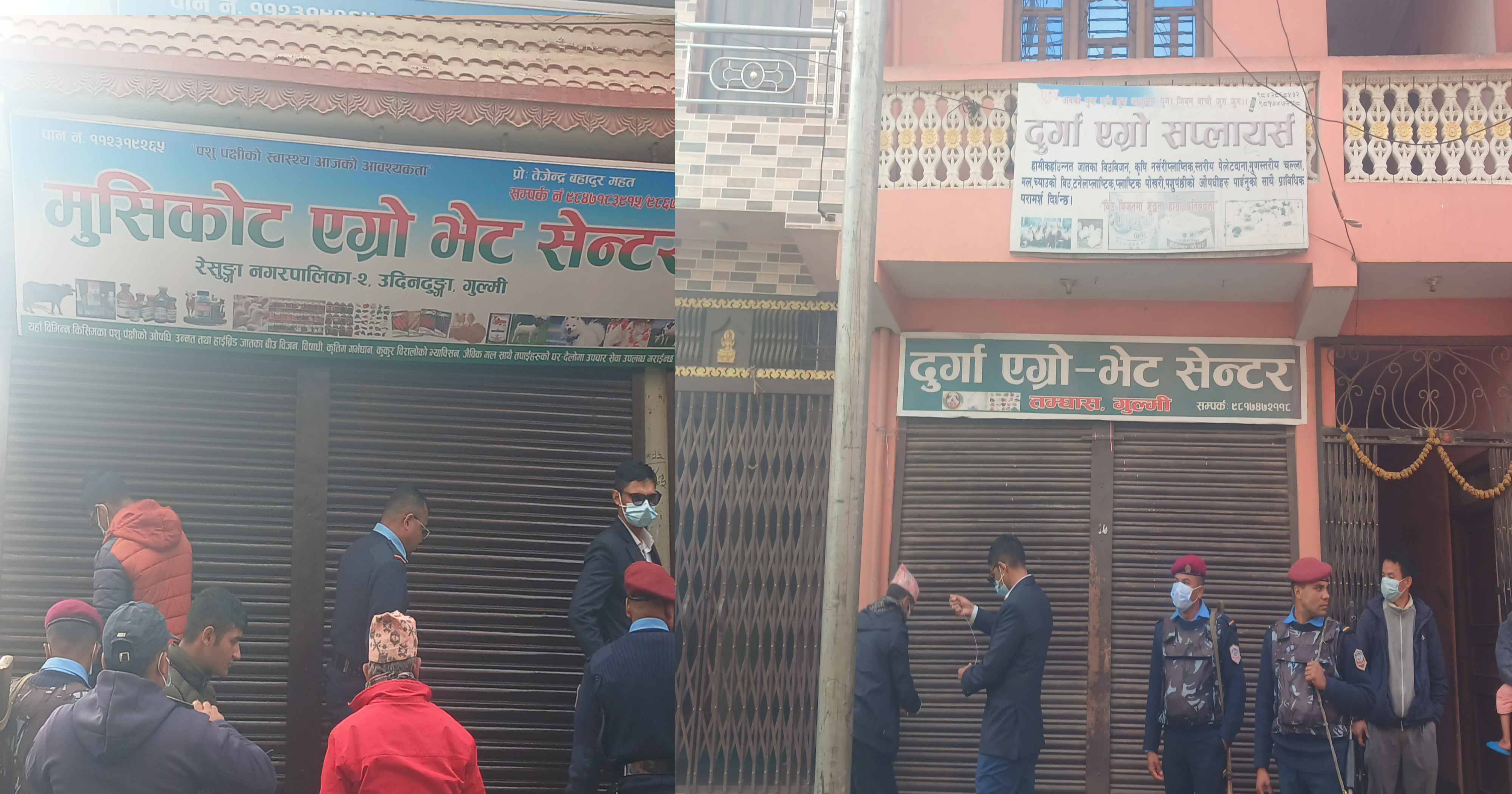 गुल्मीमा दुई एग्रोभेट सेन्टर सिल