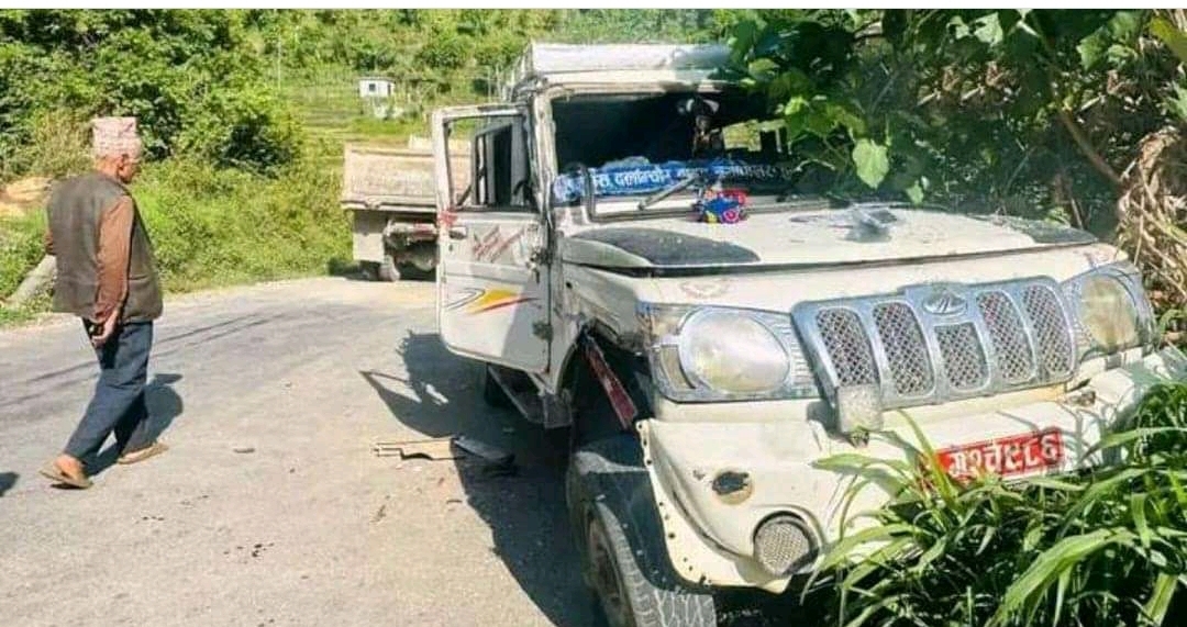 गुल्मीको सेउघामा सवारी दुर्घटना हुँदा दुईजना घाइते